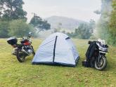 Camping with a Honda & RE650